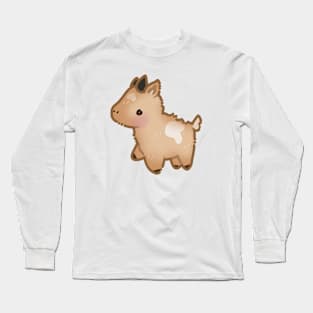 Fluffy Tan Goat Long Sleeve T-Shirt